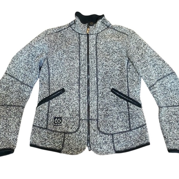 66 North Iceland Gola Full Zip Jacket Gray Wool Blend Women’s Sz L Fleece - Picture 1 of 11